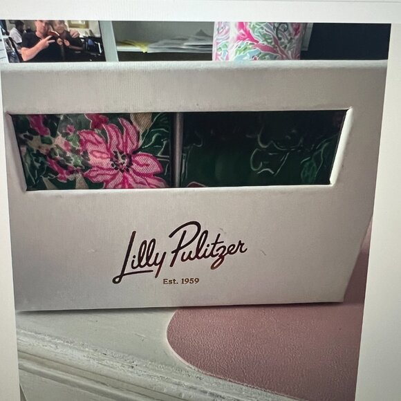 New in Box Lilly Pulitzer Men's Stuff Tie & Pocket Scarf Safari Santuary - Picture 2 of 2